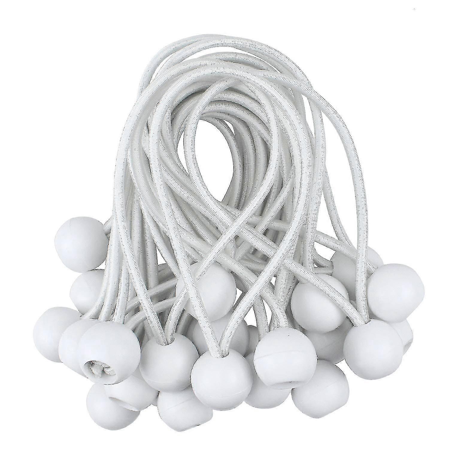 Outdoor Tent Straps, Elastic Ball Rubber Bands, Tarpaulin Fixing A (50 Pieces)