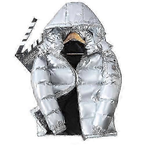 Vinter Menn Varm Hette Duck Down Jacket Kort frakk