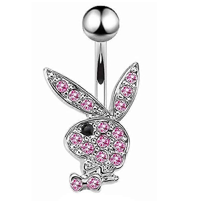 Cute Rabbit Fox Dangle Belly Navel Piercing Button Ring