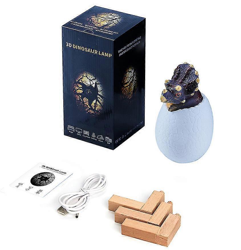 3d Dinosaur Night Light 16 Colors Touch Rechargeable With Stand And Remote Control