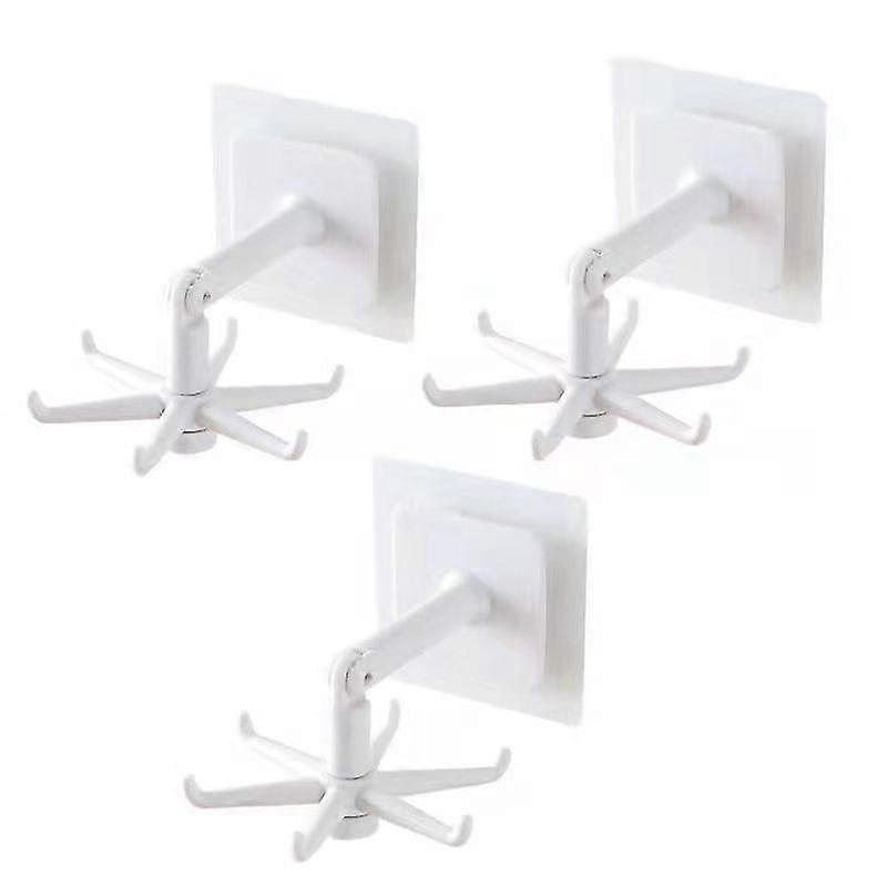 3kpl kaapin alla Koukku 360 kierto Keittiökoukut astioille Naulaton liima keittiövälineet Ripustettavat koukut