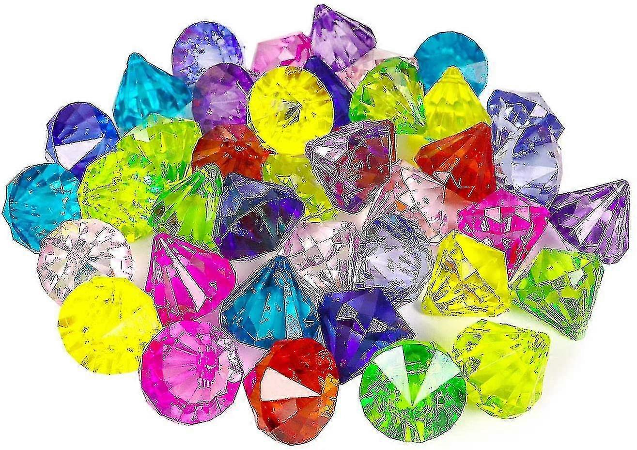 アクリルダイヤモンド宝石,子供のためのマルチカラー宝石,パーティー海賊人工宝石宝 ホームデコレーション