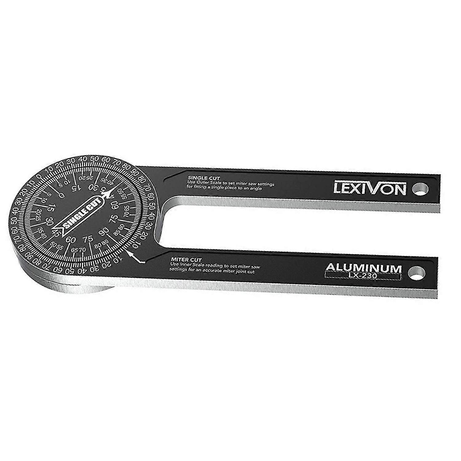 360 degree aluminum goniometer measuring ruler miter saw protractor