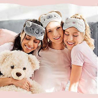 Niedliche Tier-Schlafmasken – Flauschige Plüschmasken Mit Panda & Hundegesicht – Weich, Lichtdicht & Verstellbar Für Kinder & Erwachsene