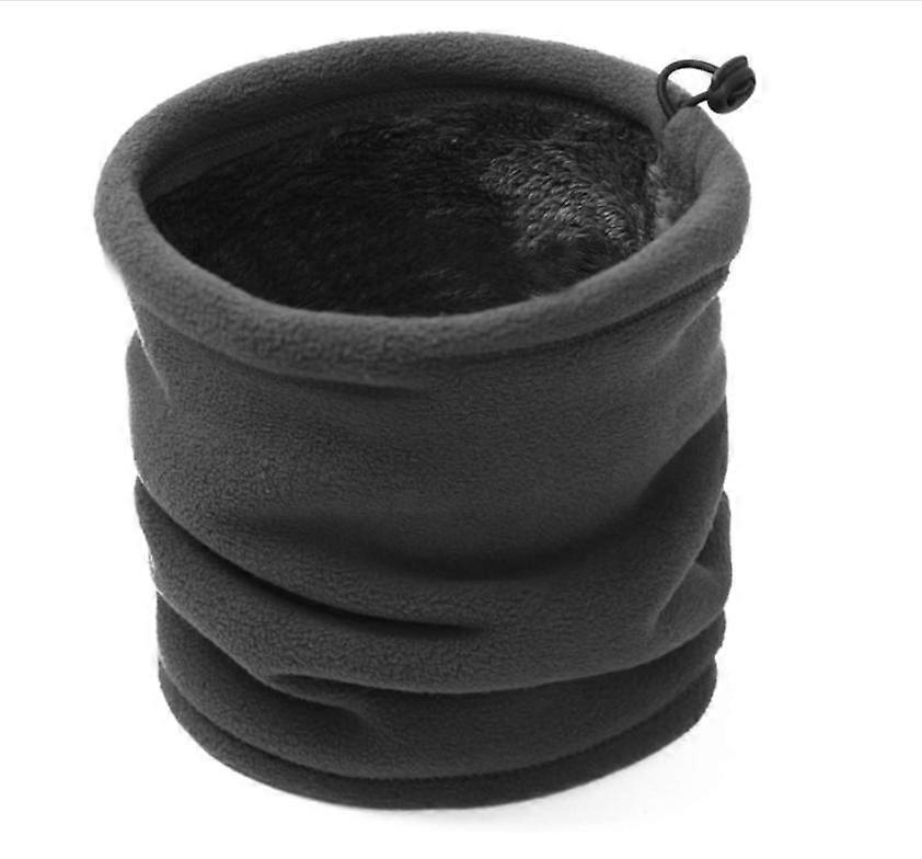 Fleece Neck Warmer Neck Gaiter, Winter Soft Thick Fleece Lining Elastic Neck Gaiter Scarf,Windproof Skiing Neck Gaiter Mask Balaclava for Men and Wome