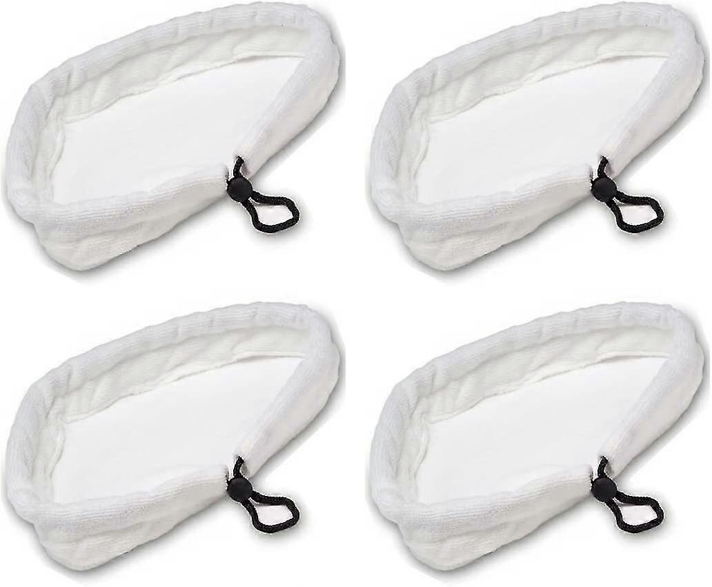 4pcs Home Clean Steam Mop Réutilisable Remplacement Microfibre Serviettes de nettoyage Chiffons lavables
