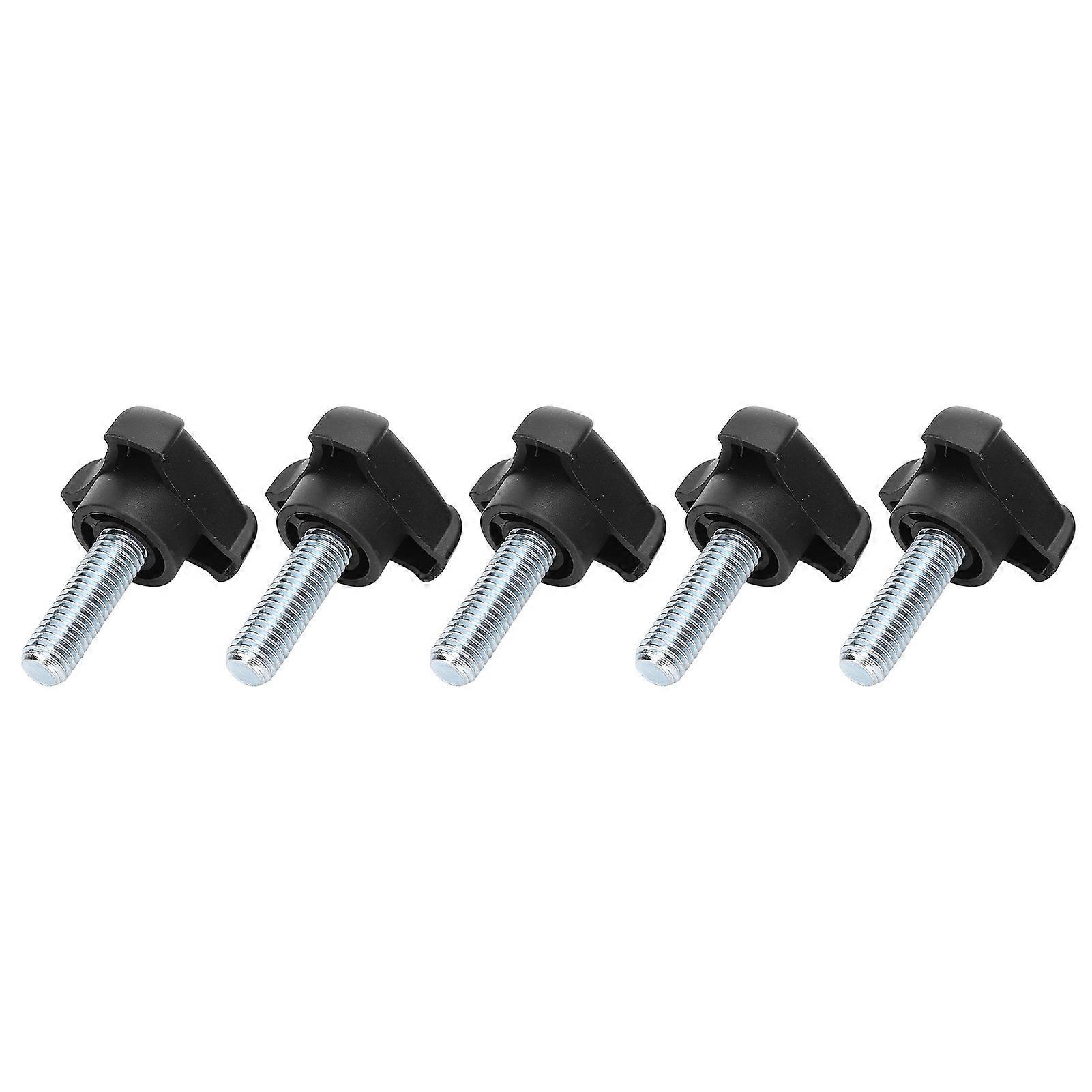 Plastic Triangular Head Handle Screw Knob Tightening Screw Set - 5pcs, M10, 30mm