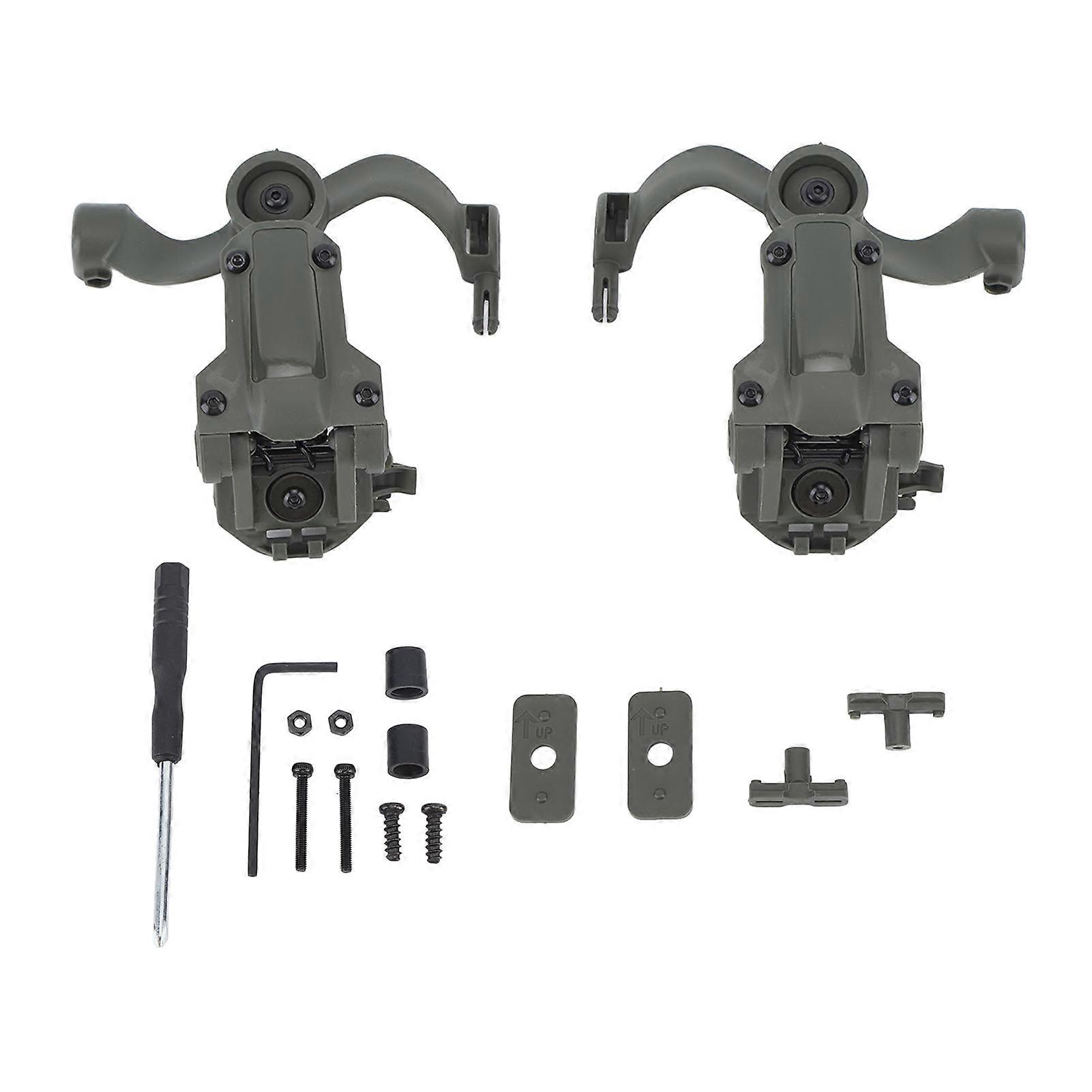 360 Degree Rotation Headset Helmet Guide Adapter Multi Angle Rotation Helmet Rail Adapter Sound Pickup Noise Reduction Headset Helmet Accessories