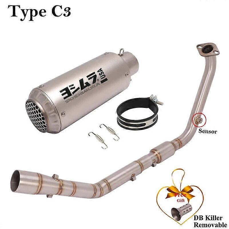 Sistema completo de Escape para motocicleta, tubo de enlace medio delantero modificado, silenciador DB Killer, para Yamaha XSR125 XSR 125 2020 - 2022