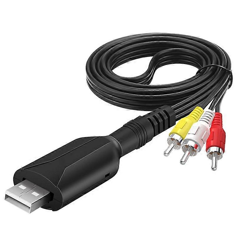 RCA Kabel USB2.0 Až 3RCA Audio Video Kabel Adaptér samec na samec Konektor Kabel