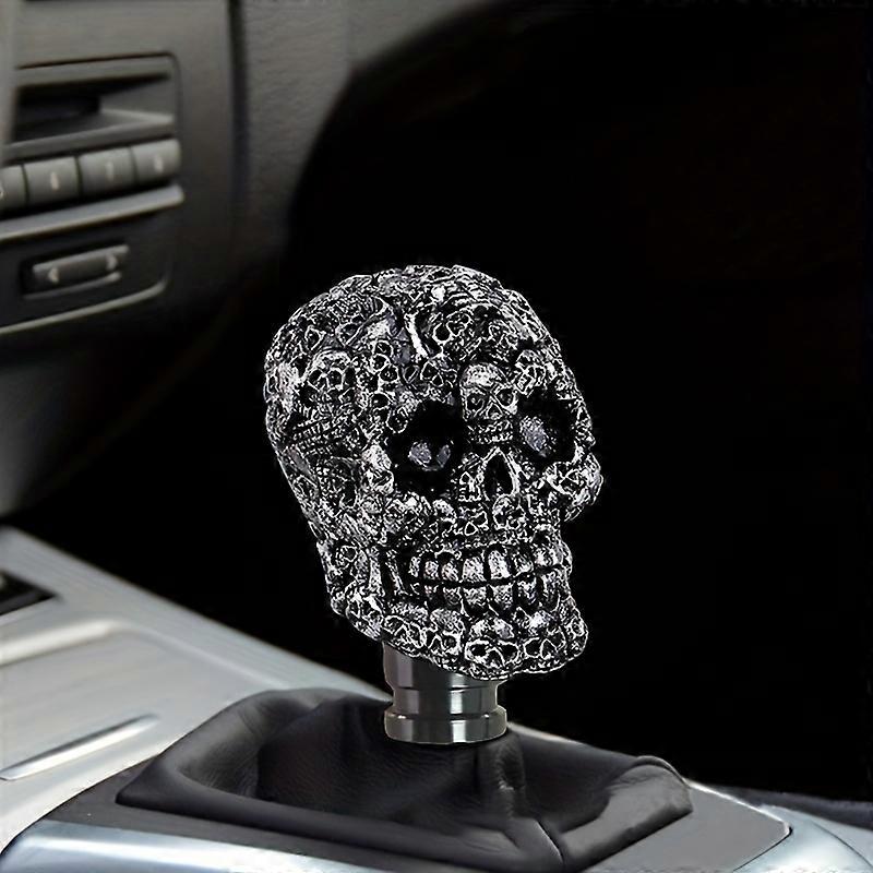 Universal Car Modified Shift Head Skull, Resin Skull Shift Head, Stylish Shift Head For Manual & Automatic Cars