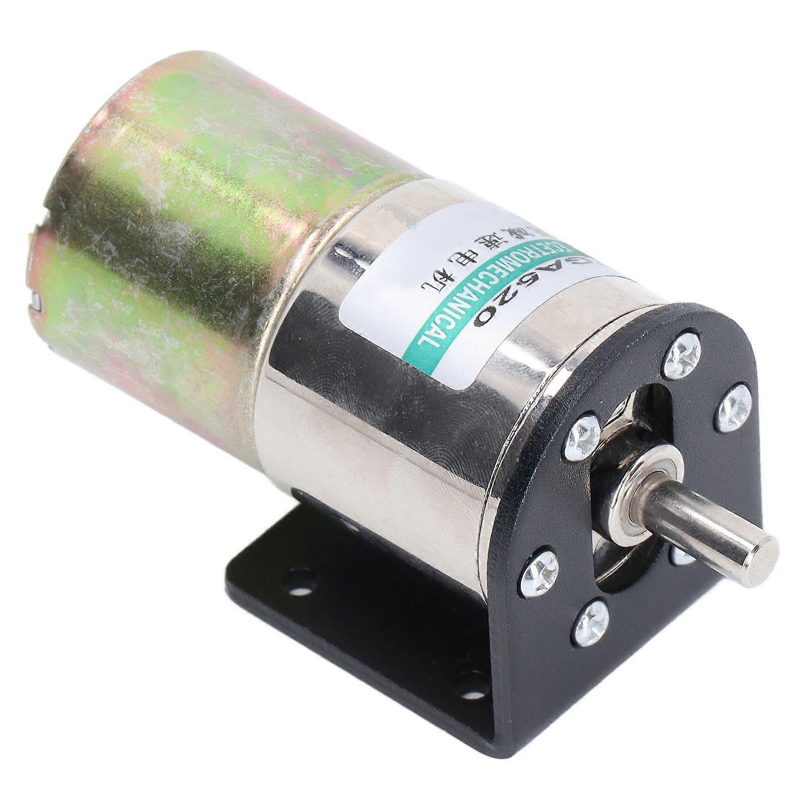 Micro Motor with Bracket DC24V 10W 0-150 RPM Auto-Locking Aluminum Alloy Regulable Speed