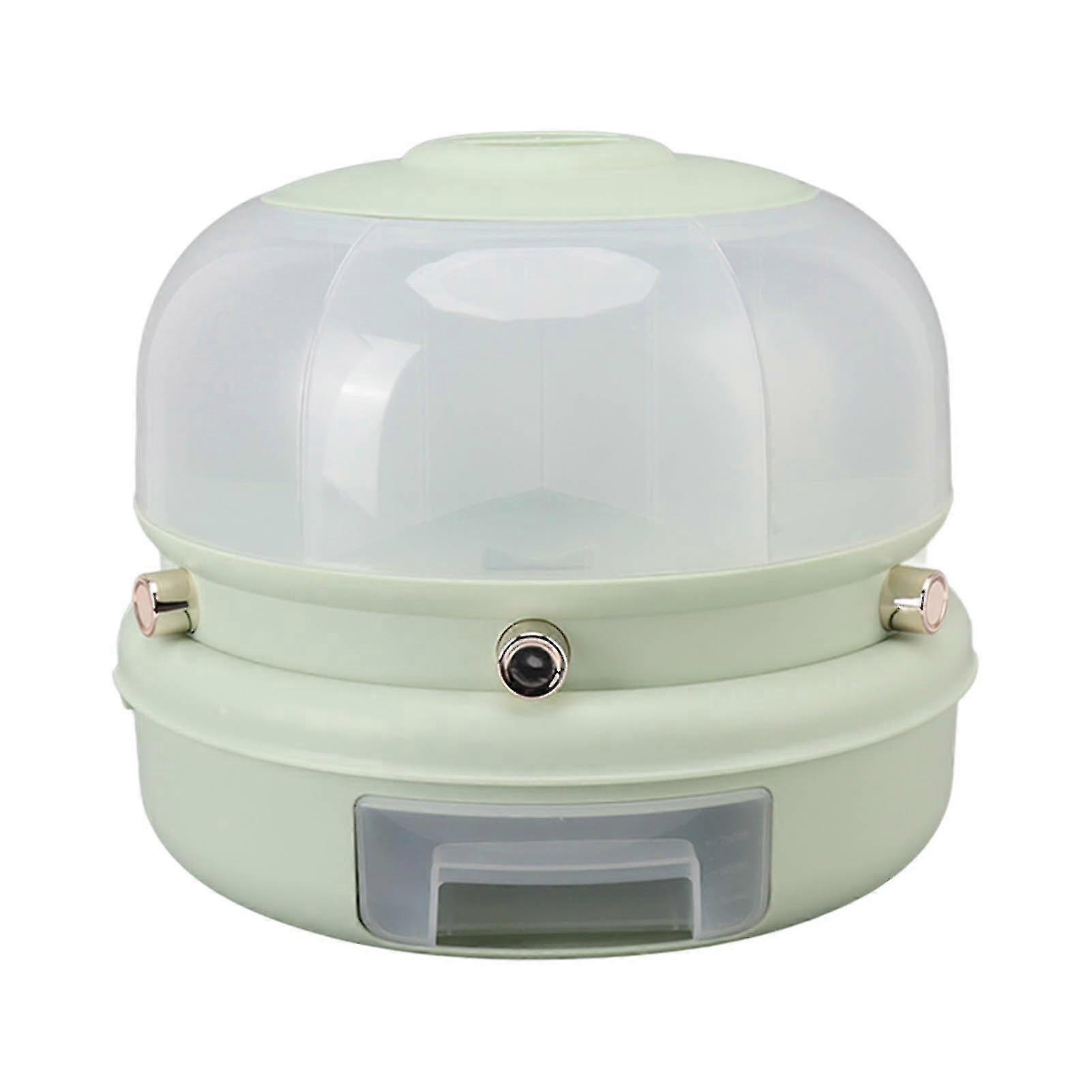 Food Grade PP Material Grain Dispenser Rotation Rice Bucket Large Capacity Light Green