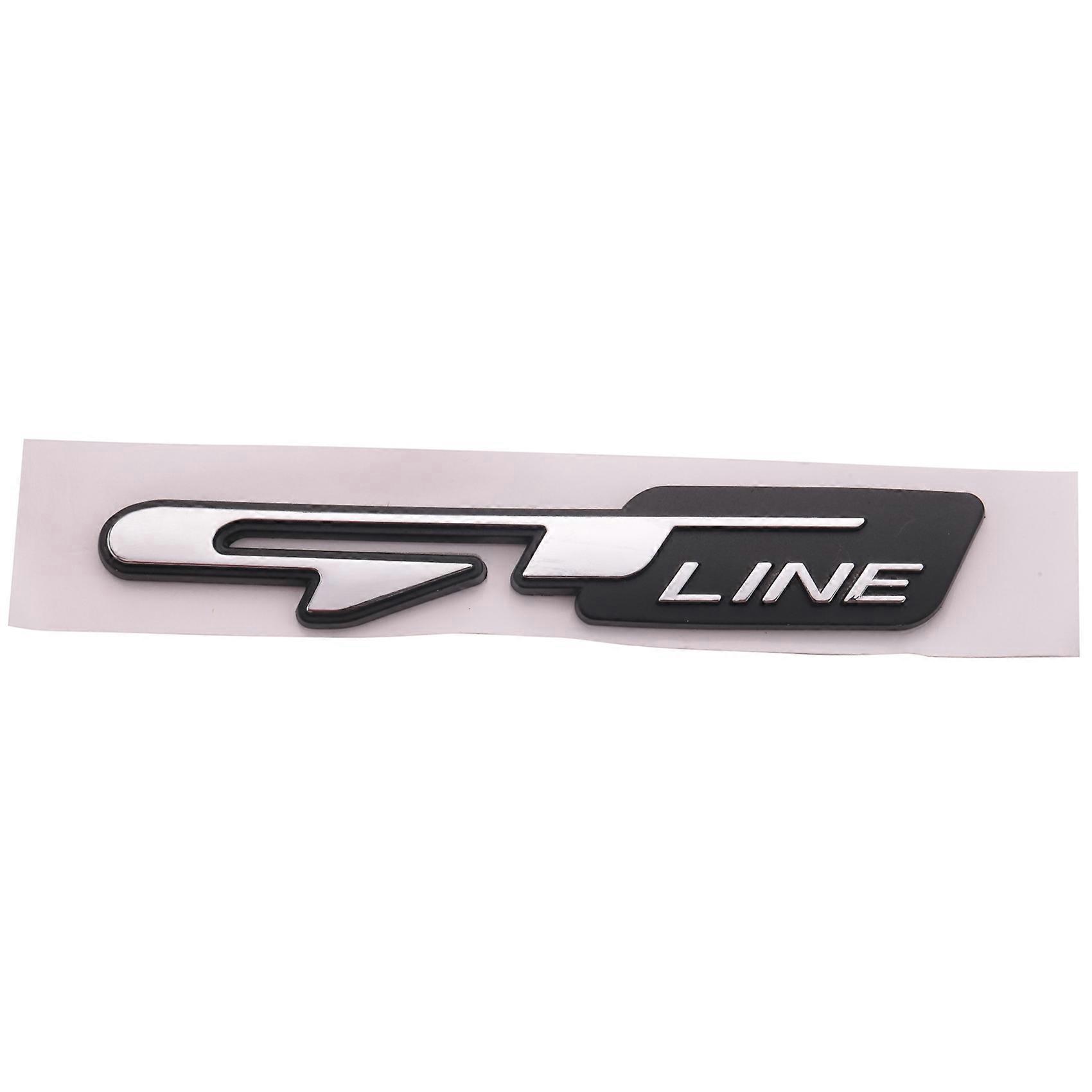 Cool 3D Car Style Sticker Gt Line Letters Sticker For Rear Trunk Car Doors Stickers Gt Line