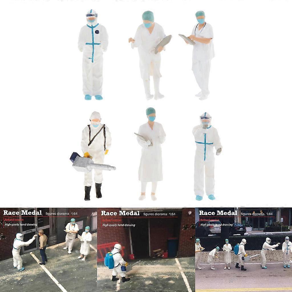 2x 1/64 Scale Miniature Doctors People Table Scenario Group Accessories