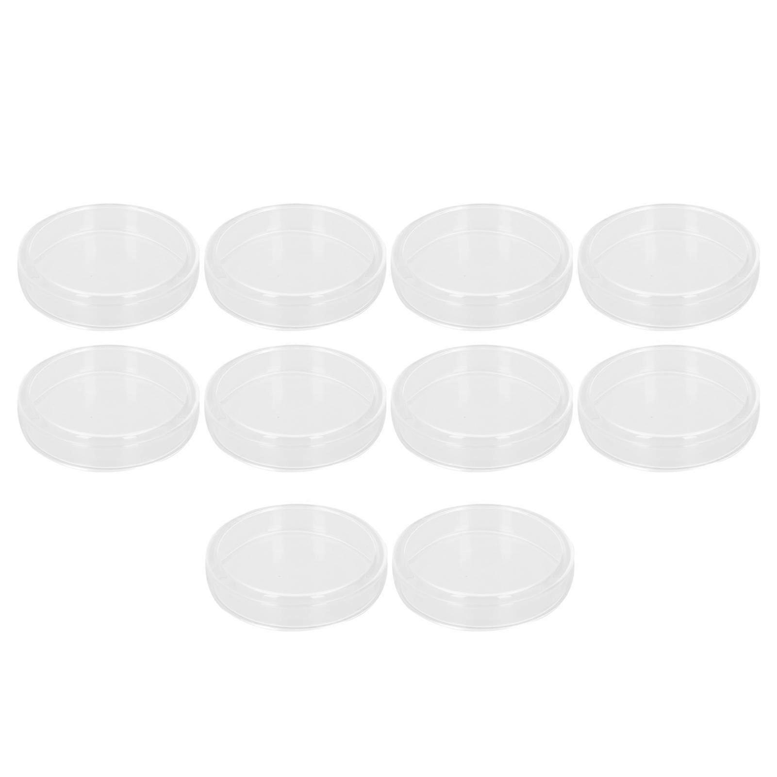 Glass Petri Dishes Set 10Pcs Borosilicate Laboratory Plates with Covers for Biochemical Experiments