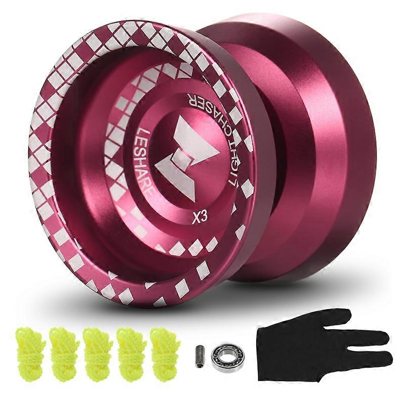 Professional Yoyo Ball Aluminum Alloy Responsive YoYo with Unresponsive Bearing for Professionals Beginners