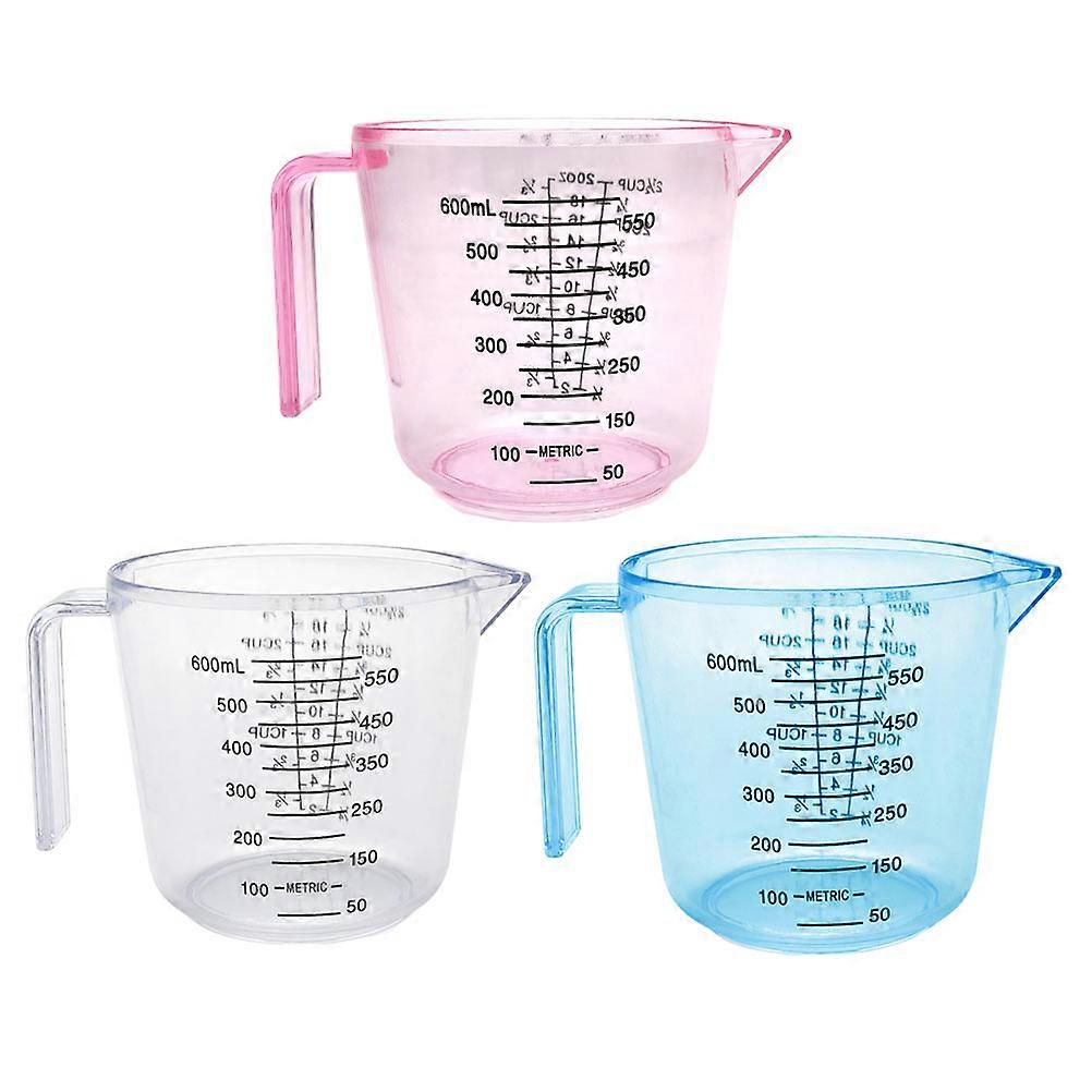 3pcs Measuring Cup Mini Measurement Scales Cup Easy Measure Liquid Bottle