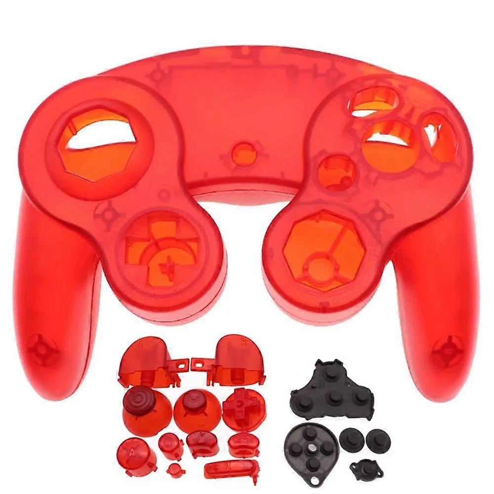 For NGC Gamecube Controller Housing Cover Shell Handle Case and button Replacement Parts Games Handle Protective Accessories