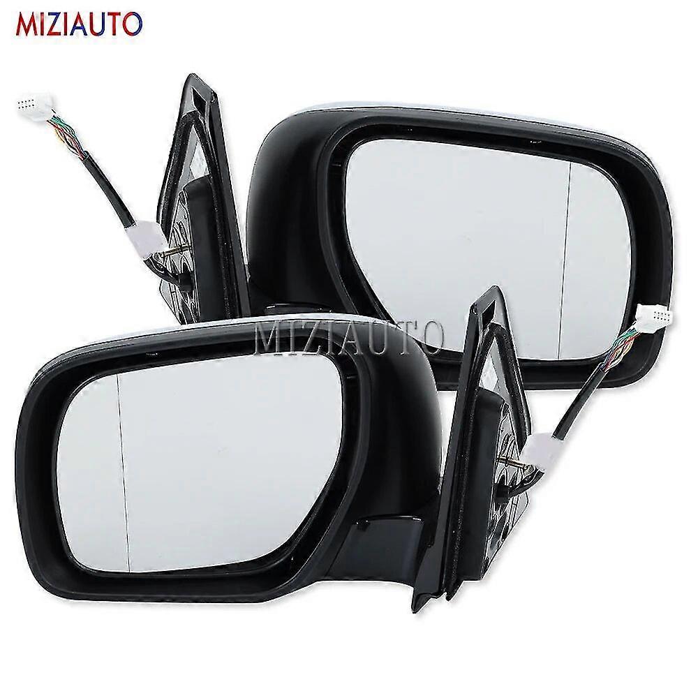 10 Wires Rearview Side Mirror Replacement For Mitsubishi Pajero V97 Ns Nt Nw Nx 2006 2007-2021 Door Wing Turn Signal Lamp