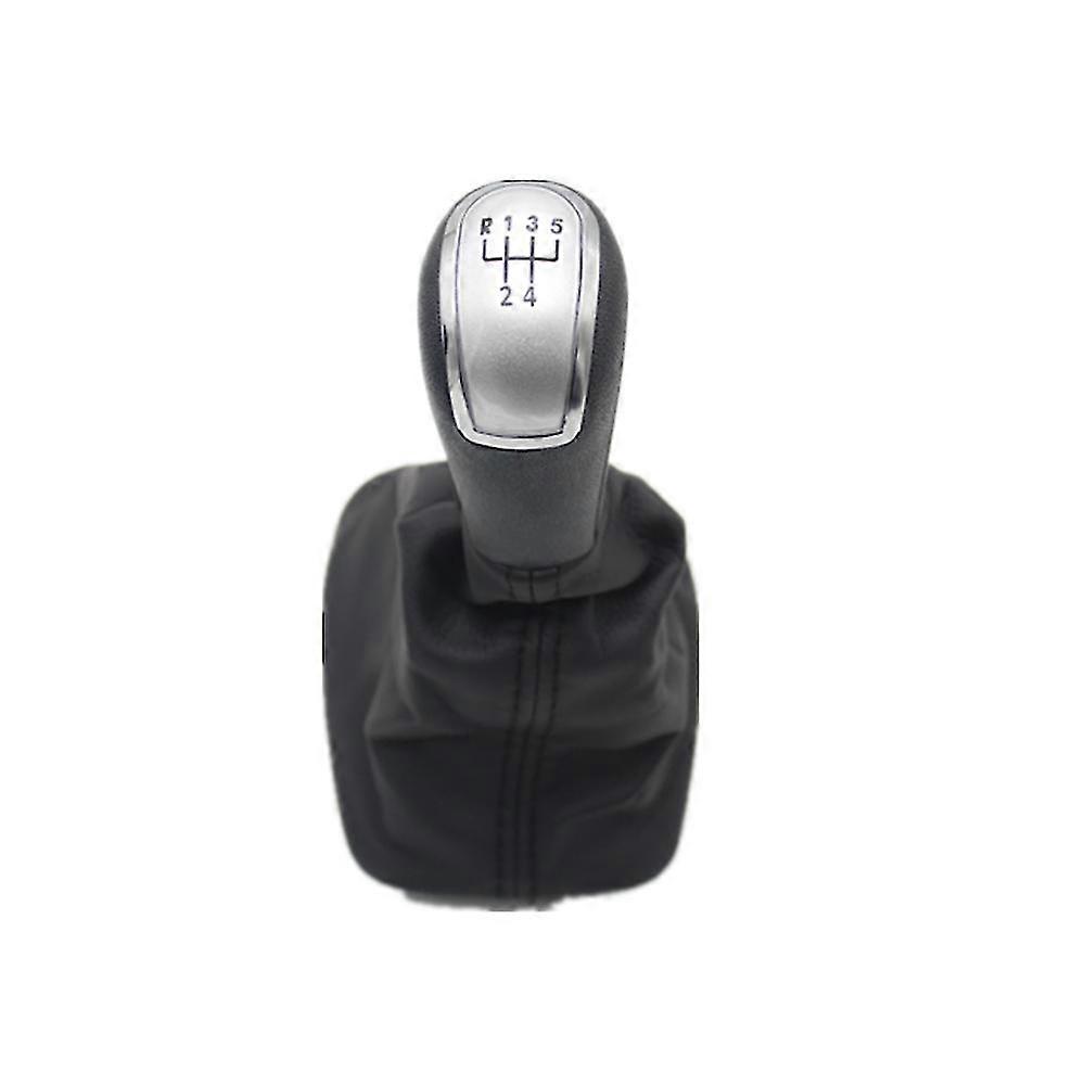 For Skoda Fabia Mk1 1999 2000 2001 2002 2003 2004 2005 2006 2007 2008 Car-styling 5 Speed Gear Stick Shift Knob Leather Boot