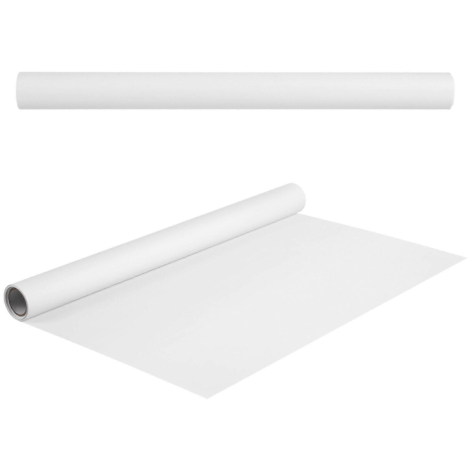 1Pcs Drawing Paper Roll Poster Paper Craft Paper Roll White Wrapping Paper(White)