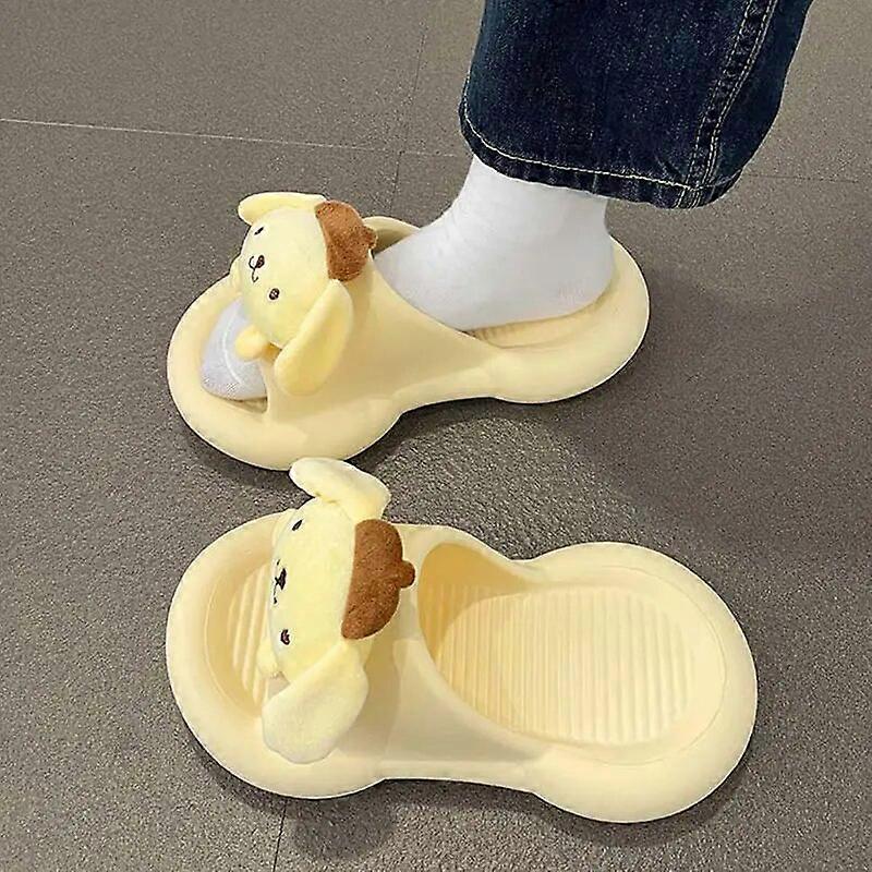 Sanrios Kawaii 动漫 My Melody Cinnamoroll 可爱的卡通凉鞋和拖鞋女士春季新款厚底拖鞋生日礼物