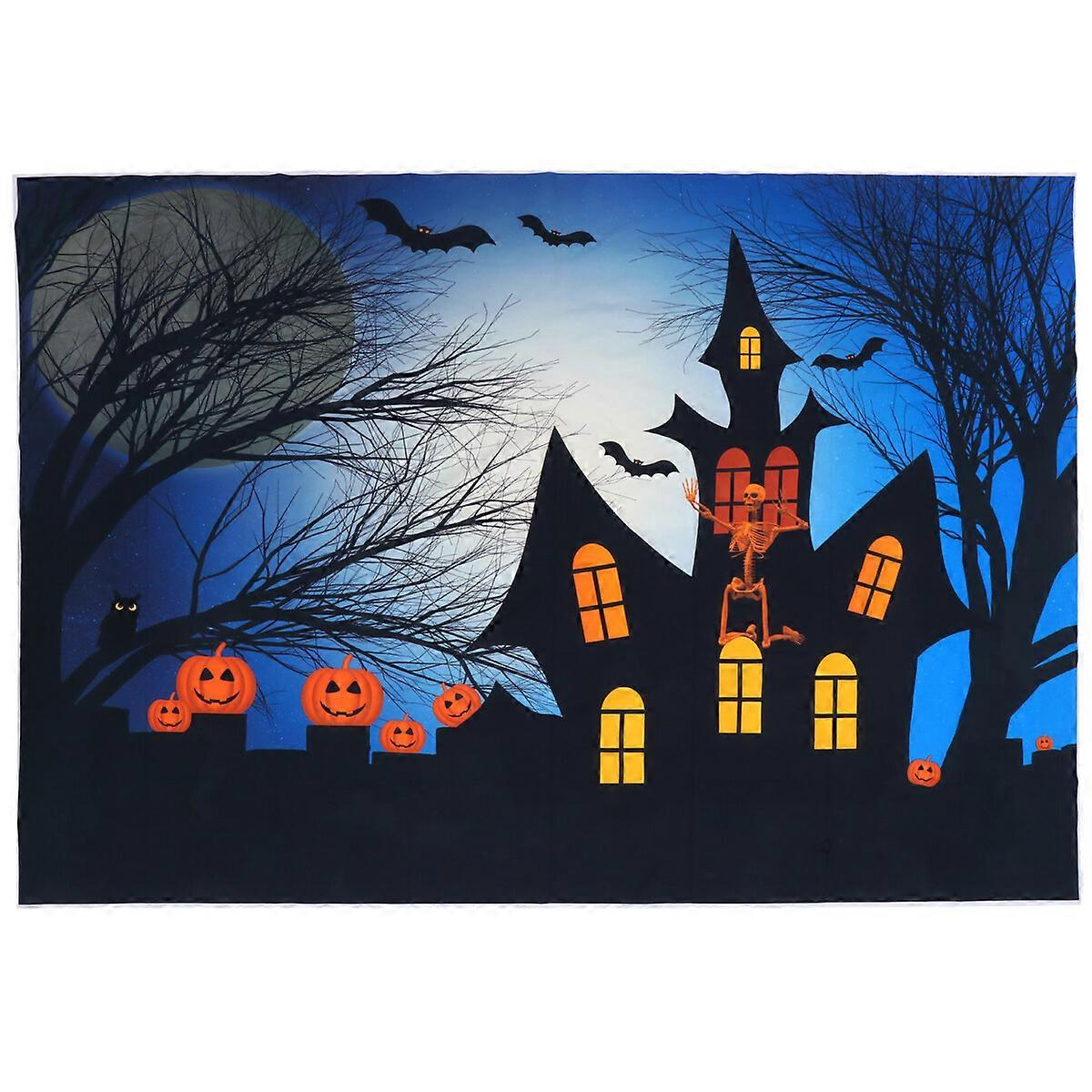 Halloween Photo Backdrop Studio Props Festive Spooky Photo Background Cloth