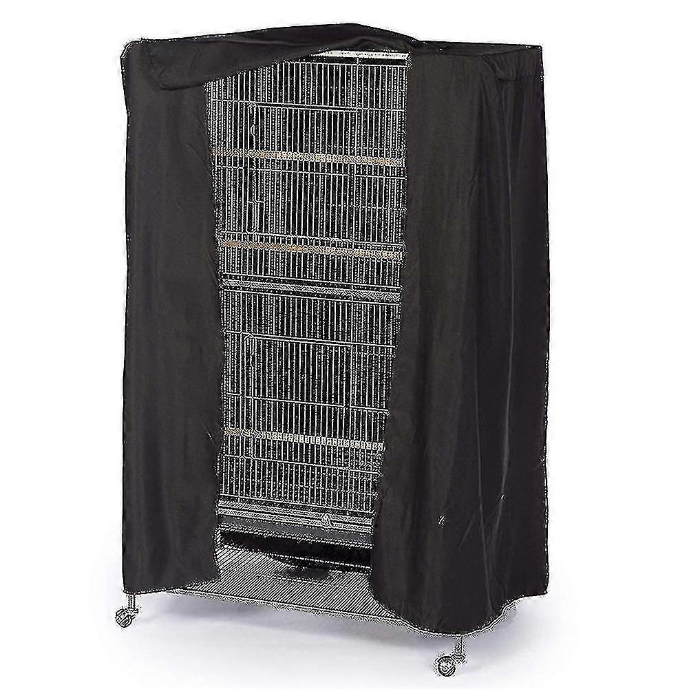 Large Birds Cage Cover Durable Lightweight Solid Parrots Sleep Helper Cover Black