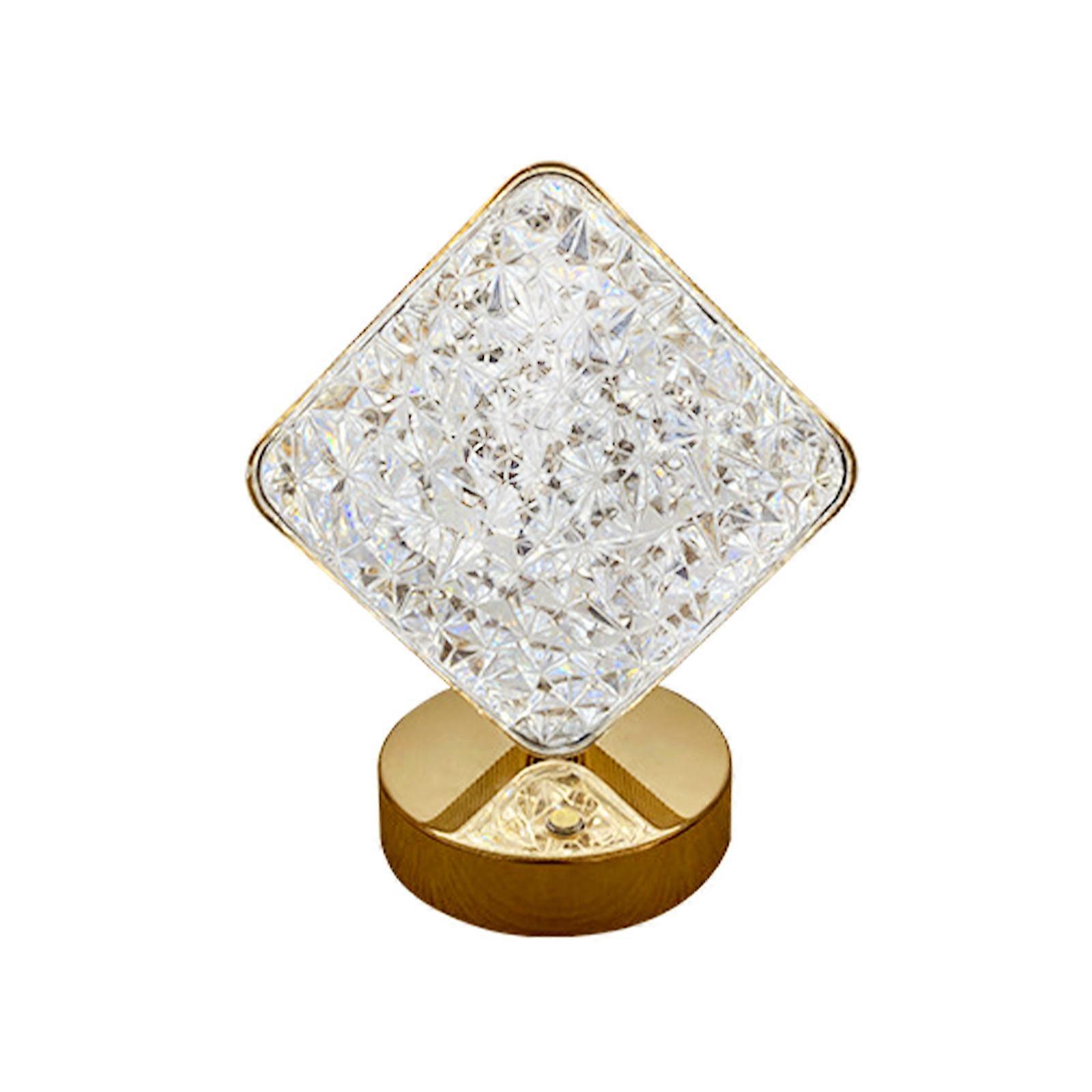 Star Night Light Bedroom Touch Sensor Acrylic 3 Color Gold Decorative Table Lamp