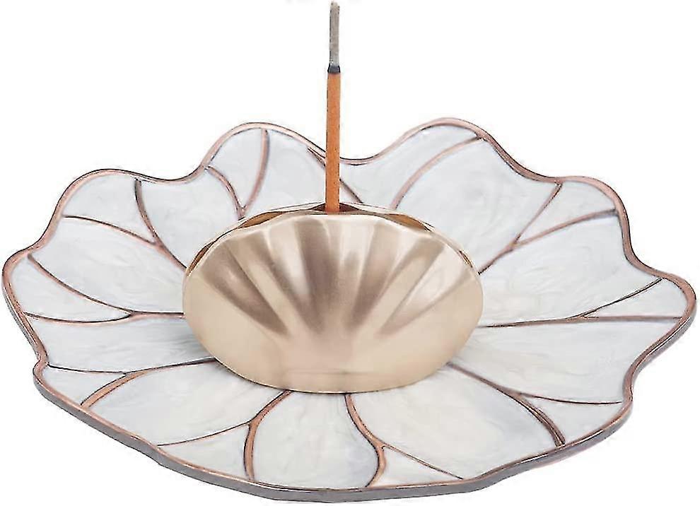 Incense Burner,shell Stick Incense Holder With Detachable Ash Catcher