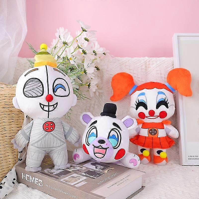 Νέο Fnaf αρκουδάκι νυχτερινό παιχνίδι γύρω από κούκλα κλόουν κορίτσι γεμιστό παιχνίδι