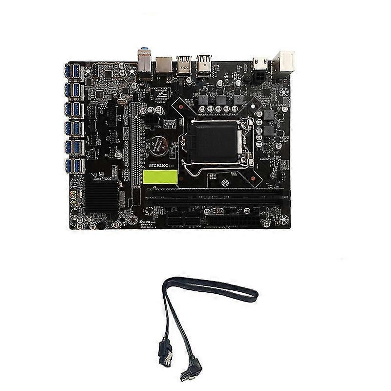 Madenci Anakart B250c Btc 12usb3.0 için Pci-e X16 2xddr4 Dimm Rj45 Ps/2 4sata
