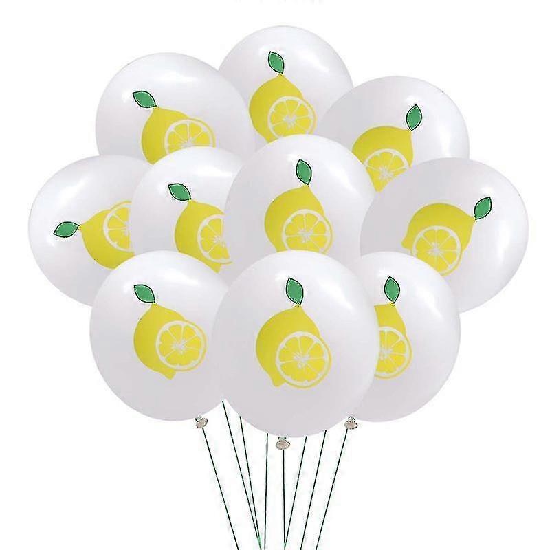 10pcs Lemon Latex Balloons