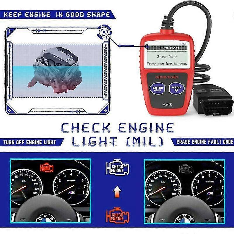 Codelezer motorscanner diagnostische resetfout 16-pins universeel