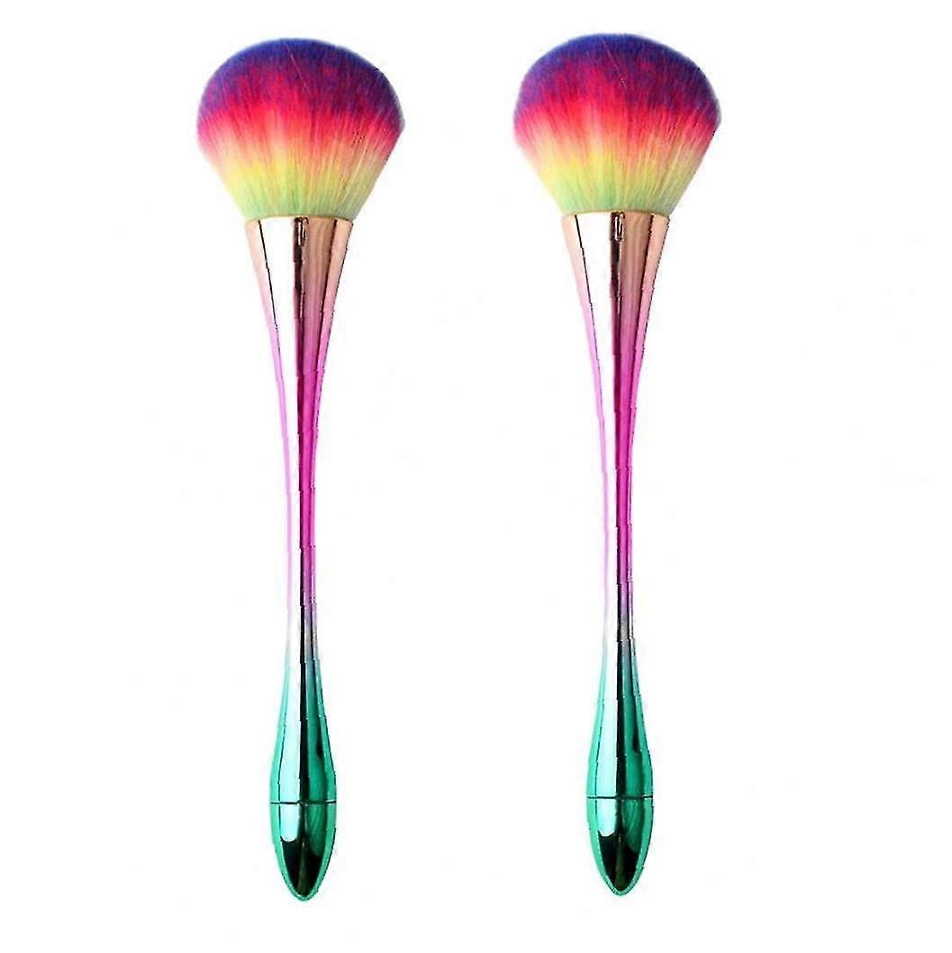 2 Makeup Brushes, Blush Brush And Loose Powder Brush