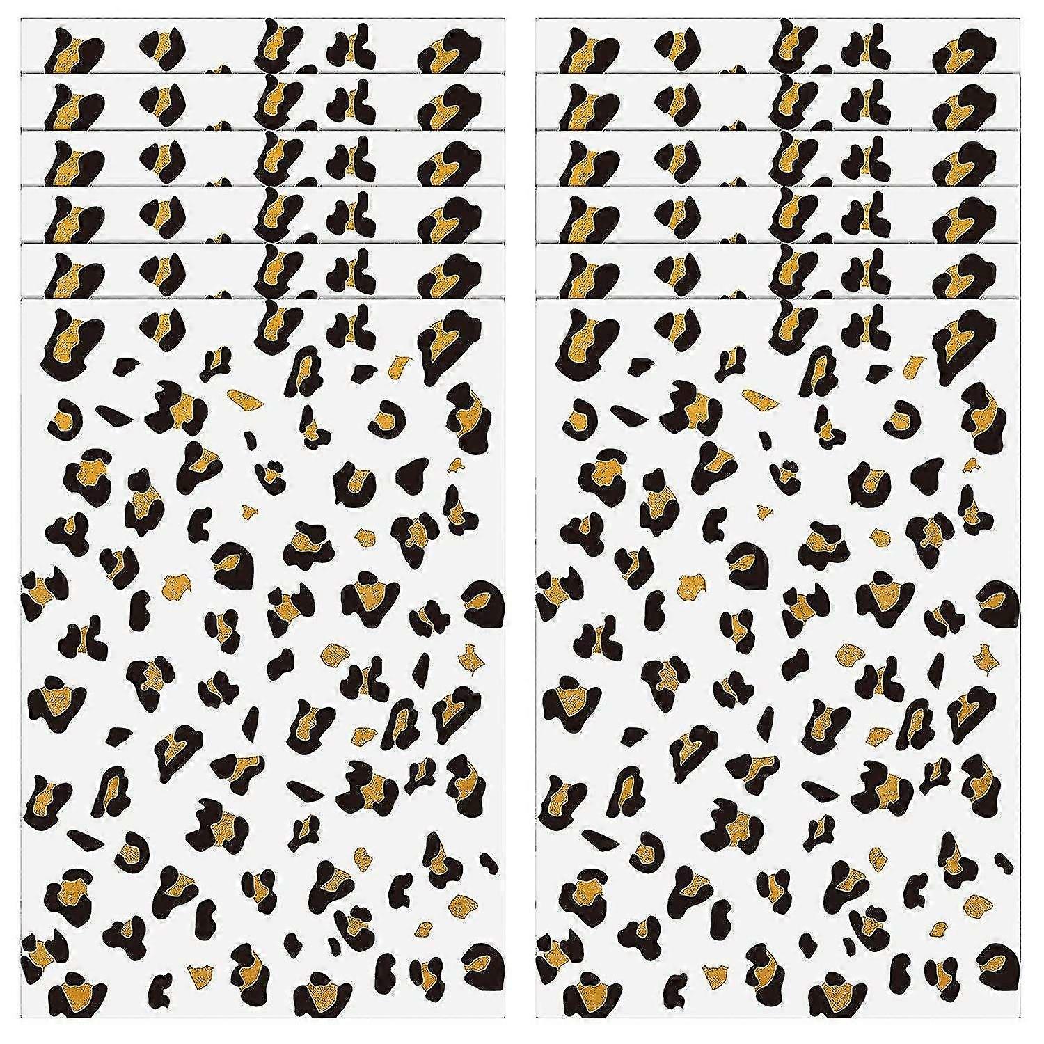 12 Sheets Cheetah Temporary Tattoo Temporary Whisker Tattoos Leopard Print Temporary Tattoos Brown L