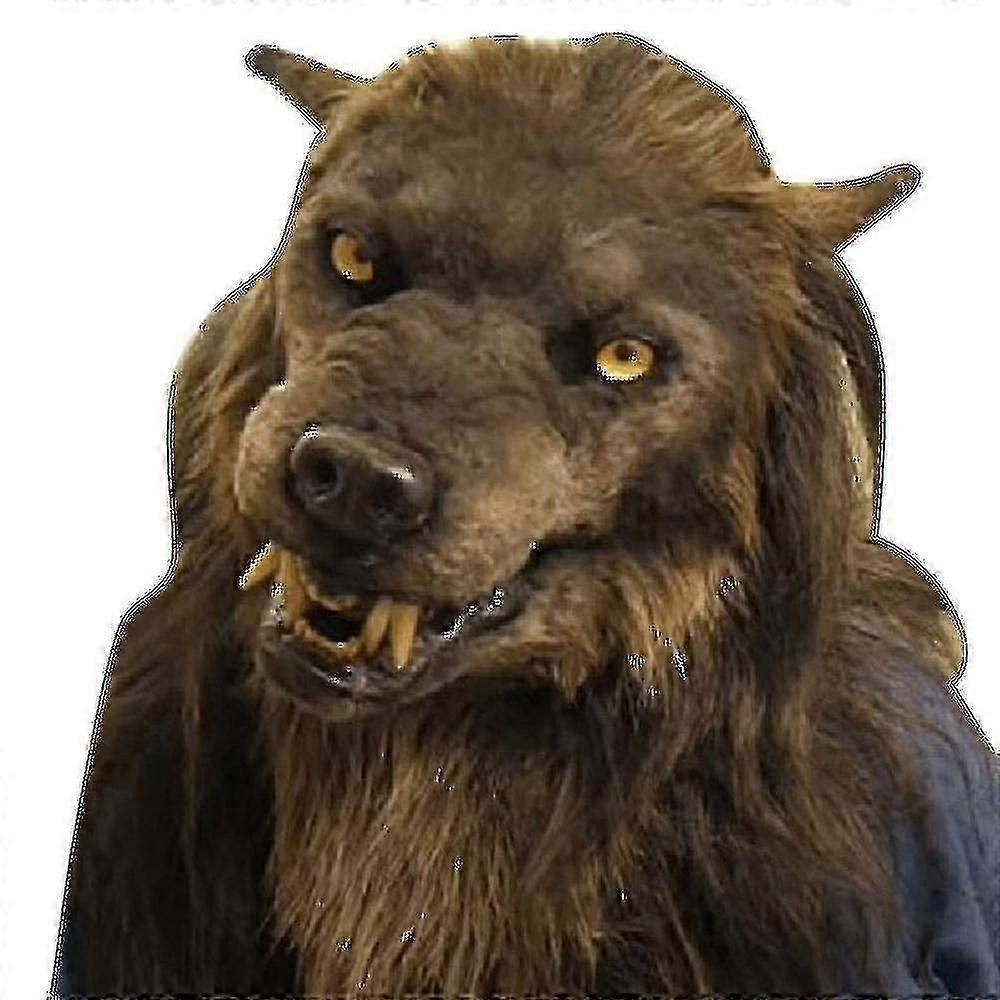 قناع الذئب Wolfman اللاتكس قناع المستذئب أغطية الرأس قناع قناع هالوين حزب الثعلب قناع الأسد