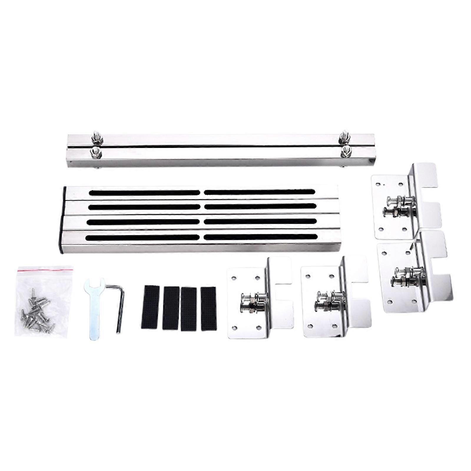 2 pezzi 71-100 cm Lavello sottotop supporta staffe salvaspazio in acciaio inossidabile