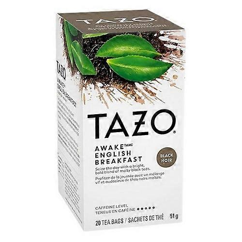 Tazo Black Tea Awake English Breakfast, 20 Bags (Case Of 6)
