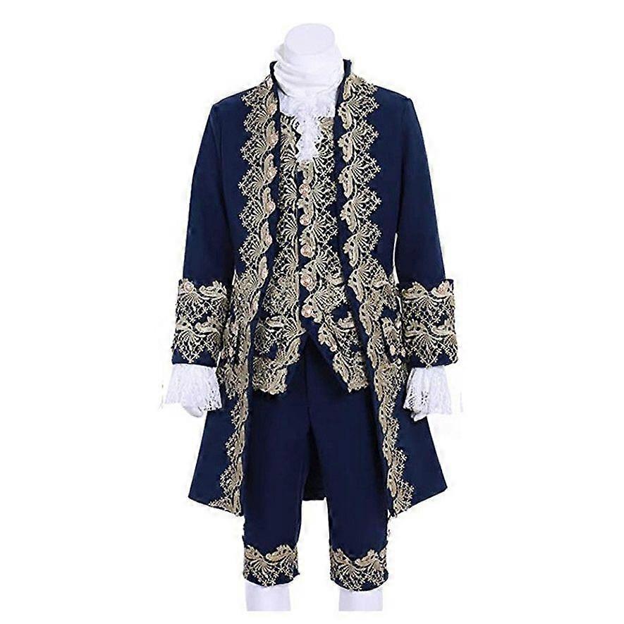 Men's Victorian Fancy Outfit 18th Century Regency Tailcoat Vest Halloween Costume