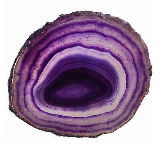 Round Faux Agate Slice Geode Cup Mat Stone Coaster Beverage Pad Table Decor