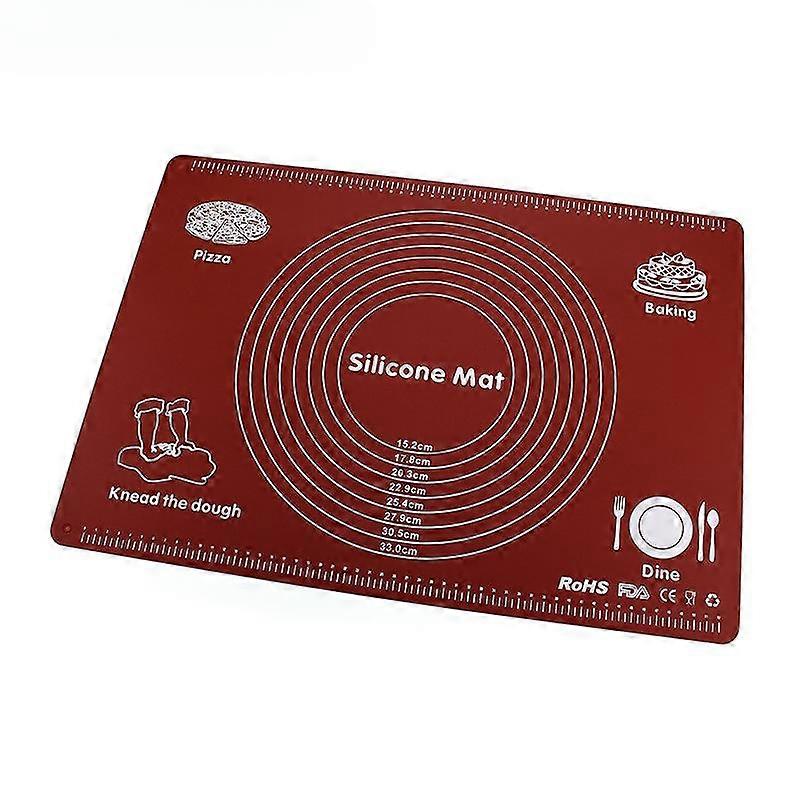 Silver Ion Nano Antibacterial Kneading Mat Silicone Baking Rolling Mat Large and Smooth Surface Non-slip Non-stick Mat
