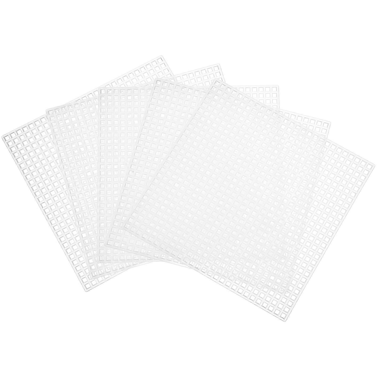 12 Pcs Mesh Canvas Sheets Embroidery Mesh Sheets Cross Stitch Sheets Craft Knitting Sheets
