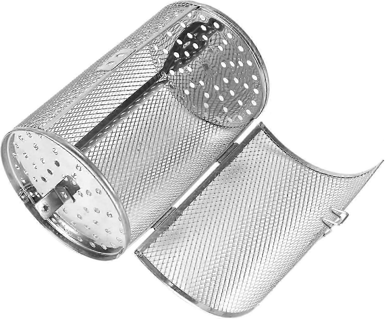 Oven Cage, 360 Degree Rotating Heated Stainless Steel Oven Rack Rotisserie Basket For Roasting Nuts, Coffee Beans, Peanuts Or