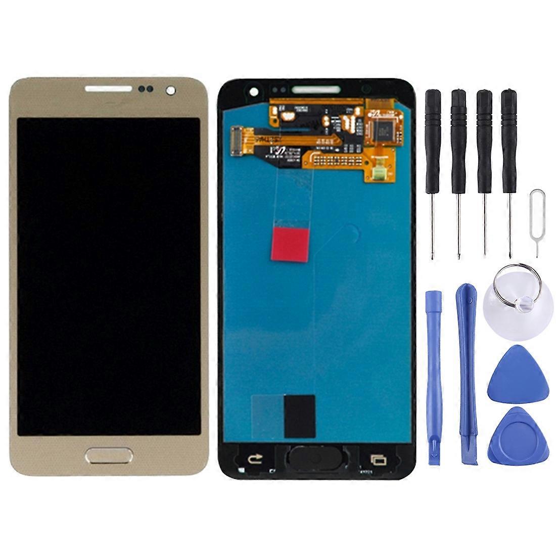 KOMPATIBEL LCD-skärm + pekskärm för Galaxy A3 / A300, A300F, A300FU