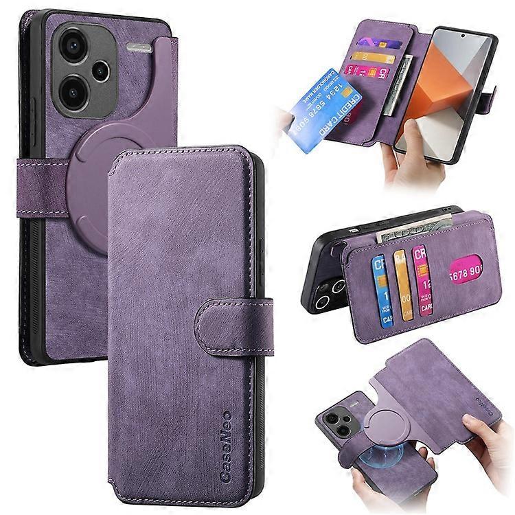 CASENEO MW-03 Compatible For Xiaomi Redmi Note 13 Pro+ 5G Phone Case Detachable Wallet Outer Cover