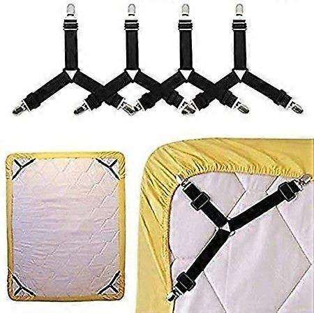 Adjustable Bed Sheet Holder Clips - 4PCS Non-Slip Triangle Design for Secure Bedding