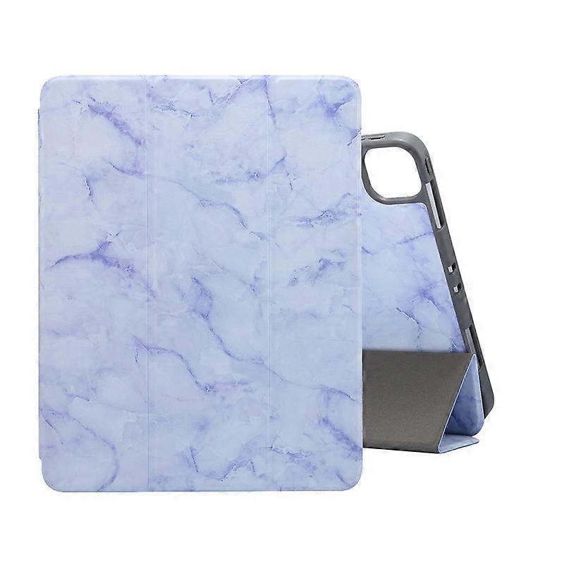 For iPad Pro 11 2022 / 2021 Marble Texture Horizontal Flip Leather Tablet Case with Three-folding Holder & Sleep / Wake-up Function