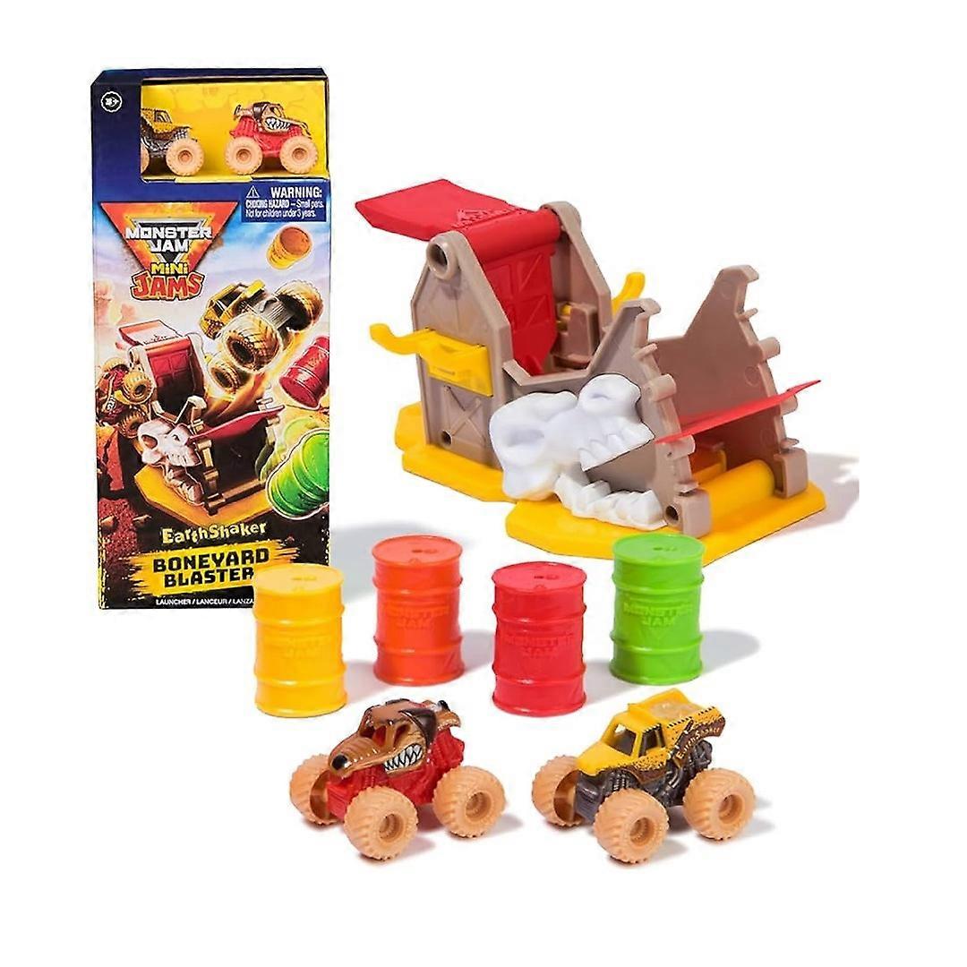 Juego Monster Jam Mini Jam Earthshaker Boneyard Blaster